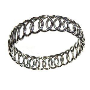 Inox Women's Stainless Steel Circular Links Bracelet